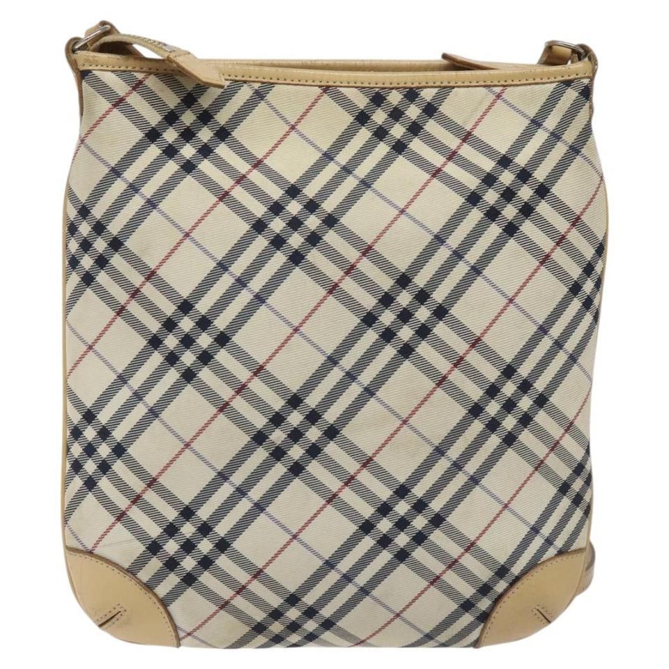 Burberry Nova Check Beige Synthetic Shoulder Bag ( )