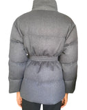 Prada Grey Loden Wool Down Padded Parka - 42 / US 6