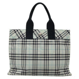 Burberry Nova Check Blue Nylon Handbag ( )