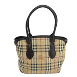 Burberry Nova Check Beige Canvas Handbag ( )