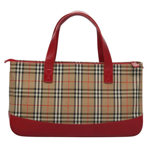 Burberry Nova Check Beige Canvas Handbag ( )