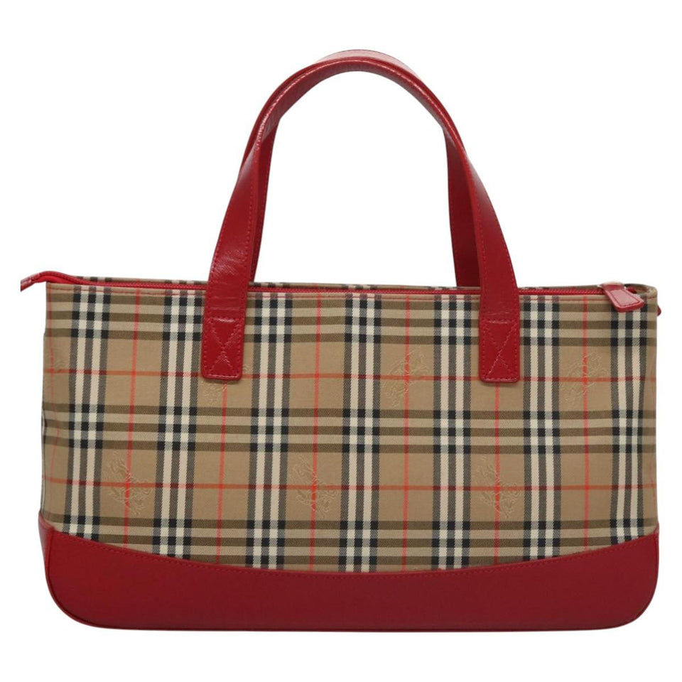 Burberry Nova Check Beige Canvas Handbag ( )