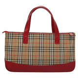 Burberry Nova Check Beige Canvas Handbag ( )