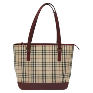 Burberry Nova Check Beige Canvas Tote Bag ( )