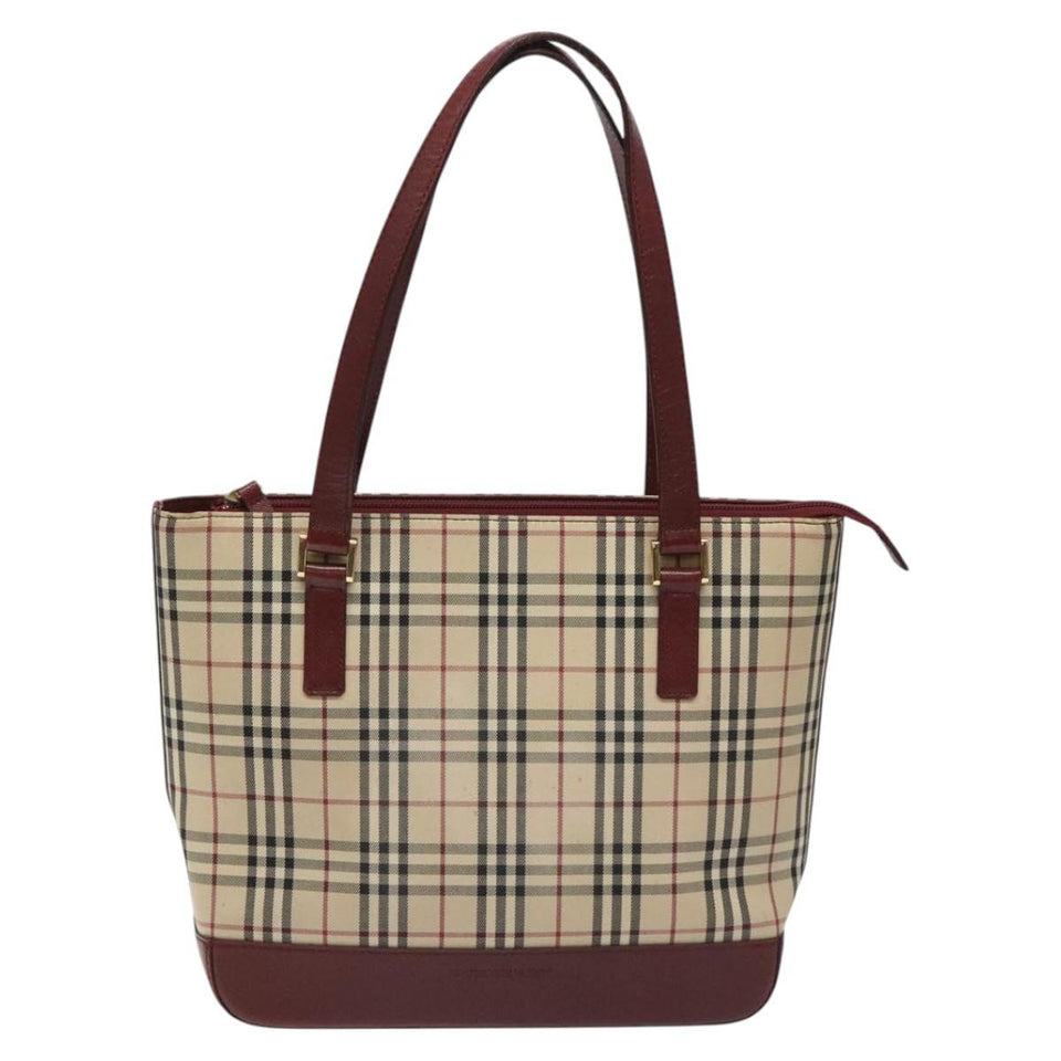 Burberry Nova Check Beige Canvas Tote Bag ( )