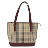 Burberry Nova Check Beige Canvas Tote Bag ( )