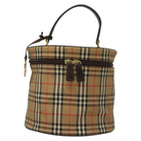Burberry Nova Check Beige Canvas Handbag ( )