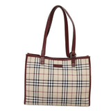 Burberry Nova Check Beige Canvas Tote Bag ( )