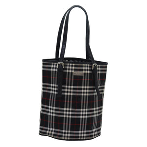 Burberry Nova Check Black Synthetic Tote Bag ( )