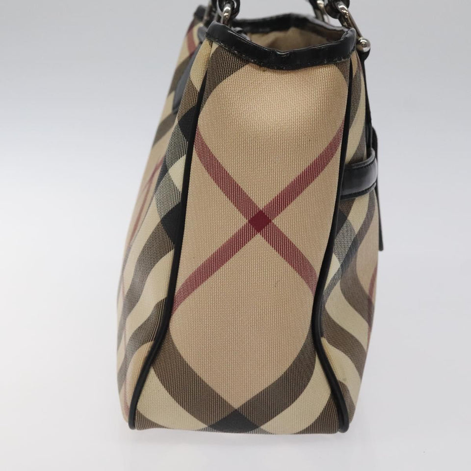 Burberry Nova Check Beige Canvas Handbag ( )