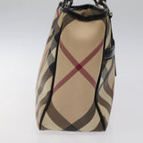 Burberry Nova Check Beige Canvas Handbag ( )