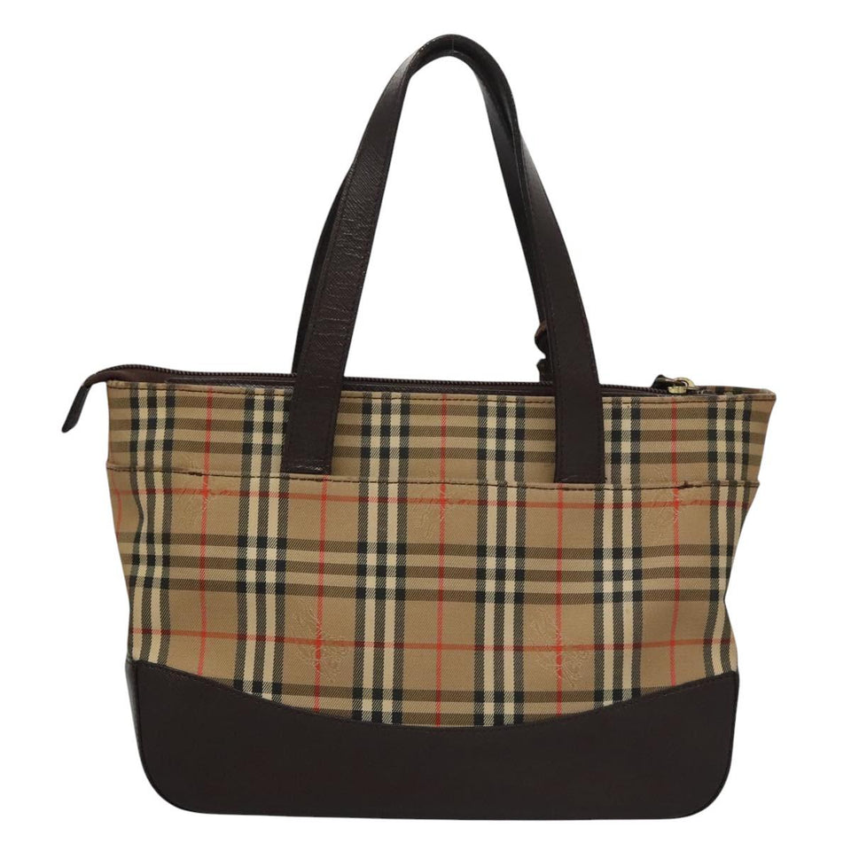 Burberry Nova Check Beige Canvas Shoulder Bag ( )