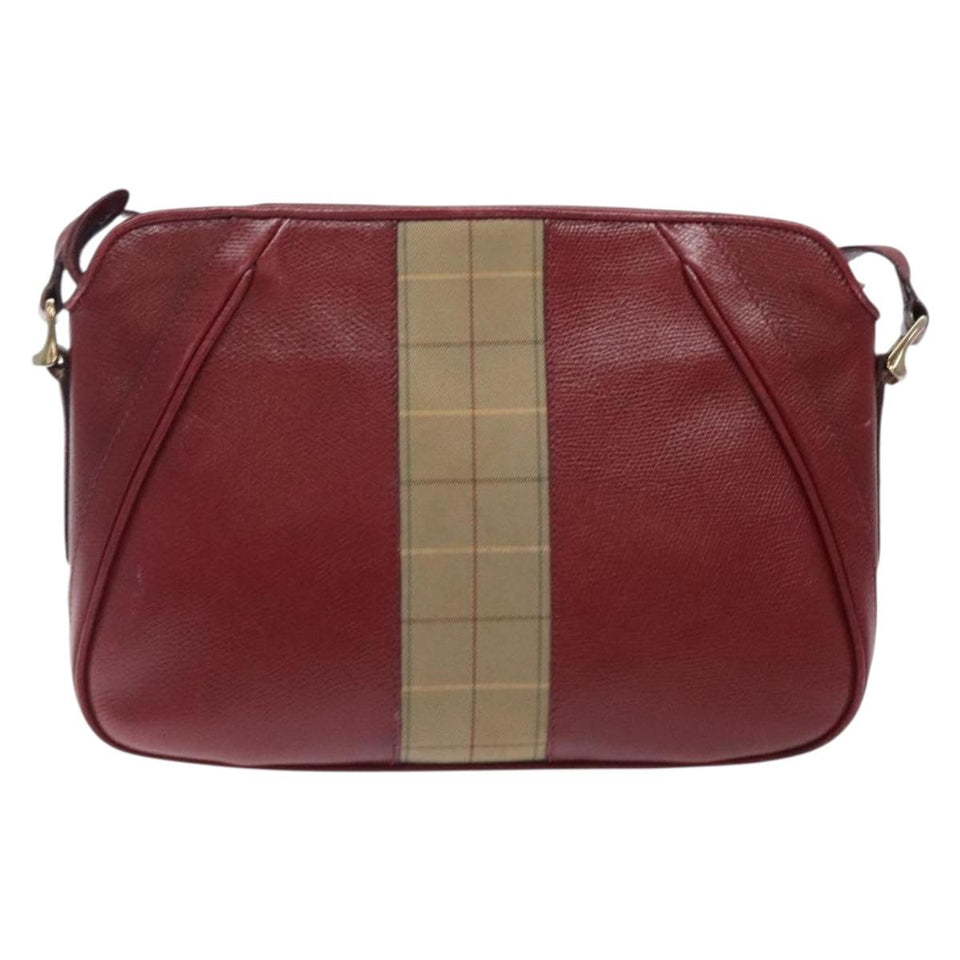Burberry Red Leather Shoulder Bag ( )