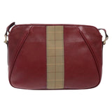 Burberry Red Leather Shoulder Bag ( )