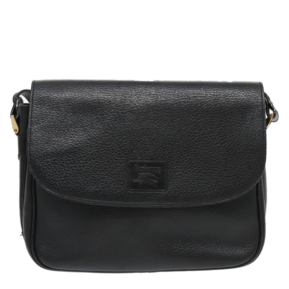 Burberry Black Leather Shoulder Bag ( )