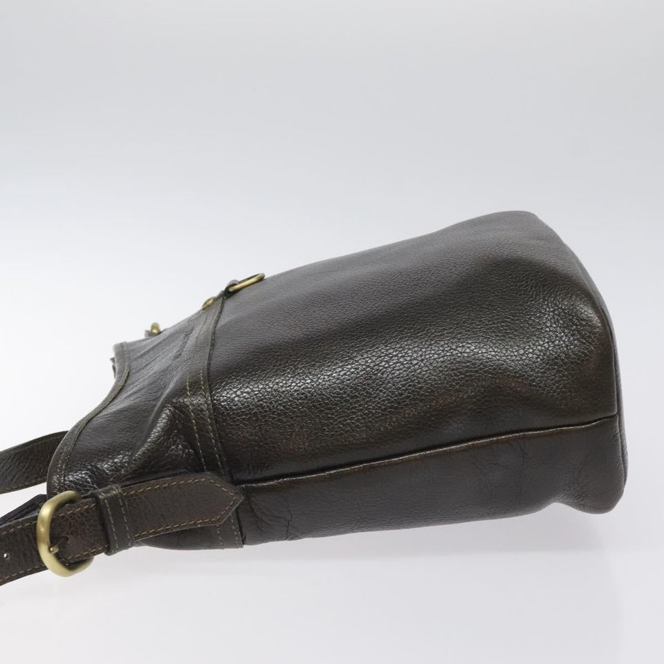 Burberry Brown Leather Shoulder Bag ( )