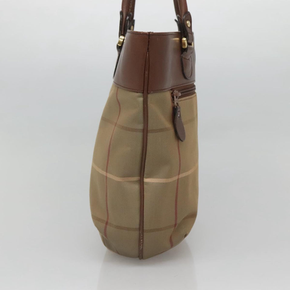 Burberry Nova Check Brown Canvas Shoulder Bag ( )