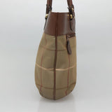 Burberry Nova Check Brown Canvas Shoulder Bag ( )