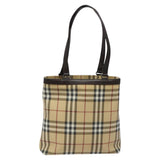 Burberry Nova Check Beige Canvas Tote Bag ( )