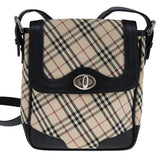 Burberry Nova Check Beige Canvas Shoulder Bag ( )