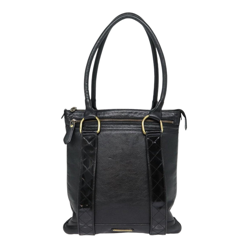 Burberry Black Leather Shoulder Bag ( )