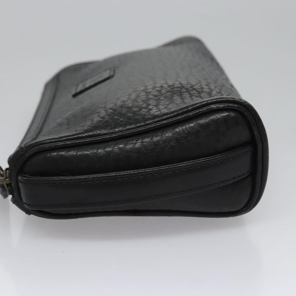 Burberry Black Leather Clutch Bag ( )