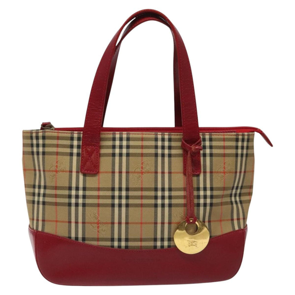 Burberry Nova Check Beige Canvas Handbag ( )