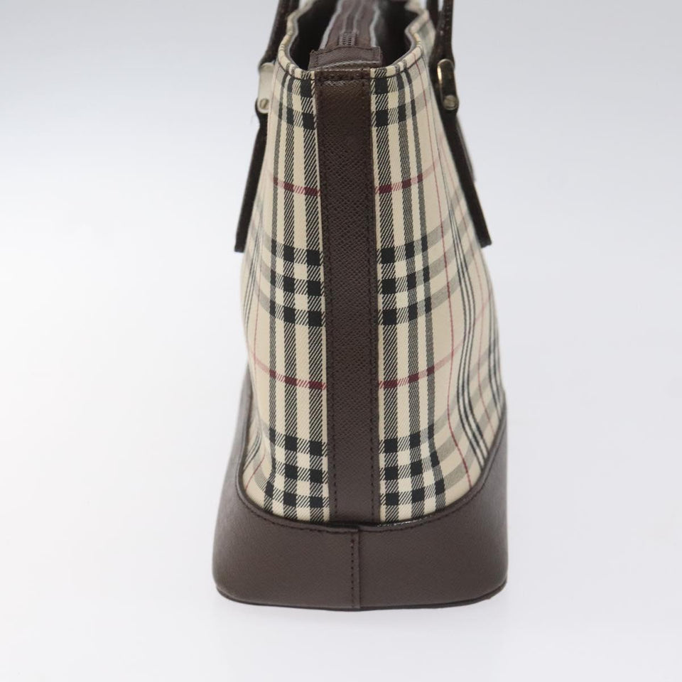 Burberry Nova Check Beige Canvas Tote Bag ( )
