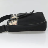 Burberry Nova Check Black Nylon Shoulder Bag ( )