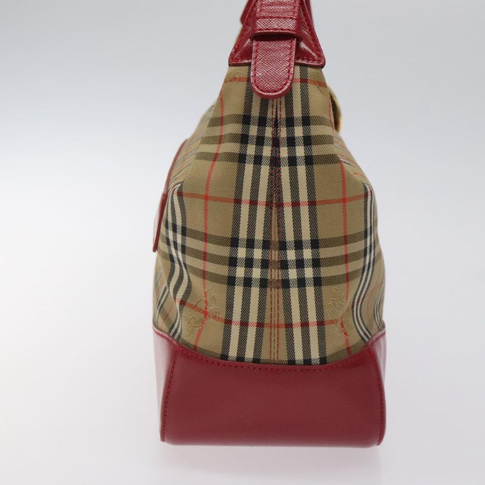 Burberry Nova Check Beige Canvas Shoulder Bag ( )