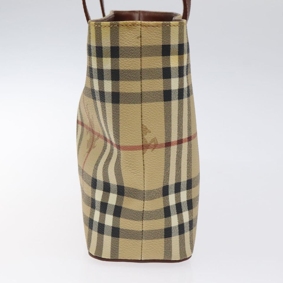 Burberry Haymarket Beige Canvas Handbag ( )