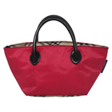 Burberry Nova Check Pink Synthetic Handbag ( )