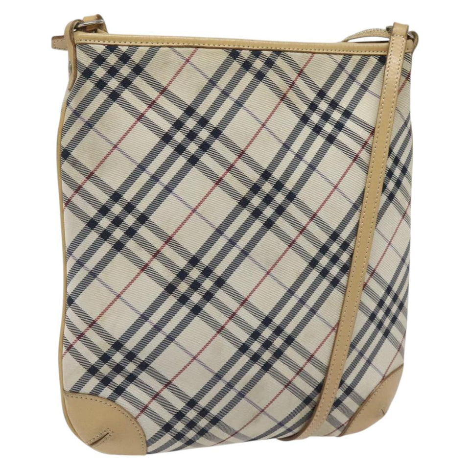Burberry Nova Check Beige Synthetic Shoulder Bag ( )