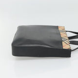 Burberry Nova Check Black Leather Handbag ( )