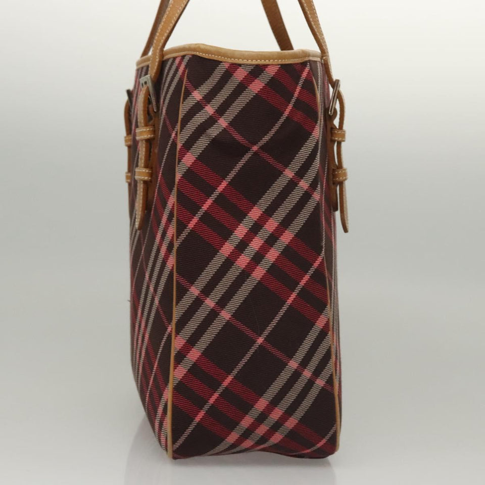 Burberry Nova Check Pink Canvas Tote Bag ( )