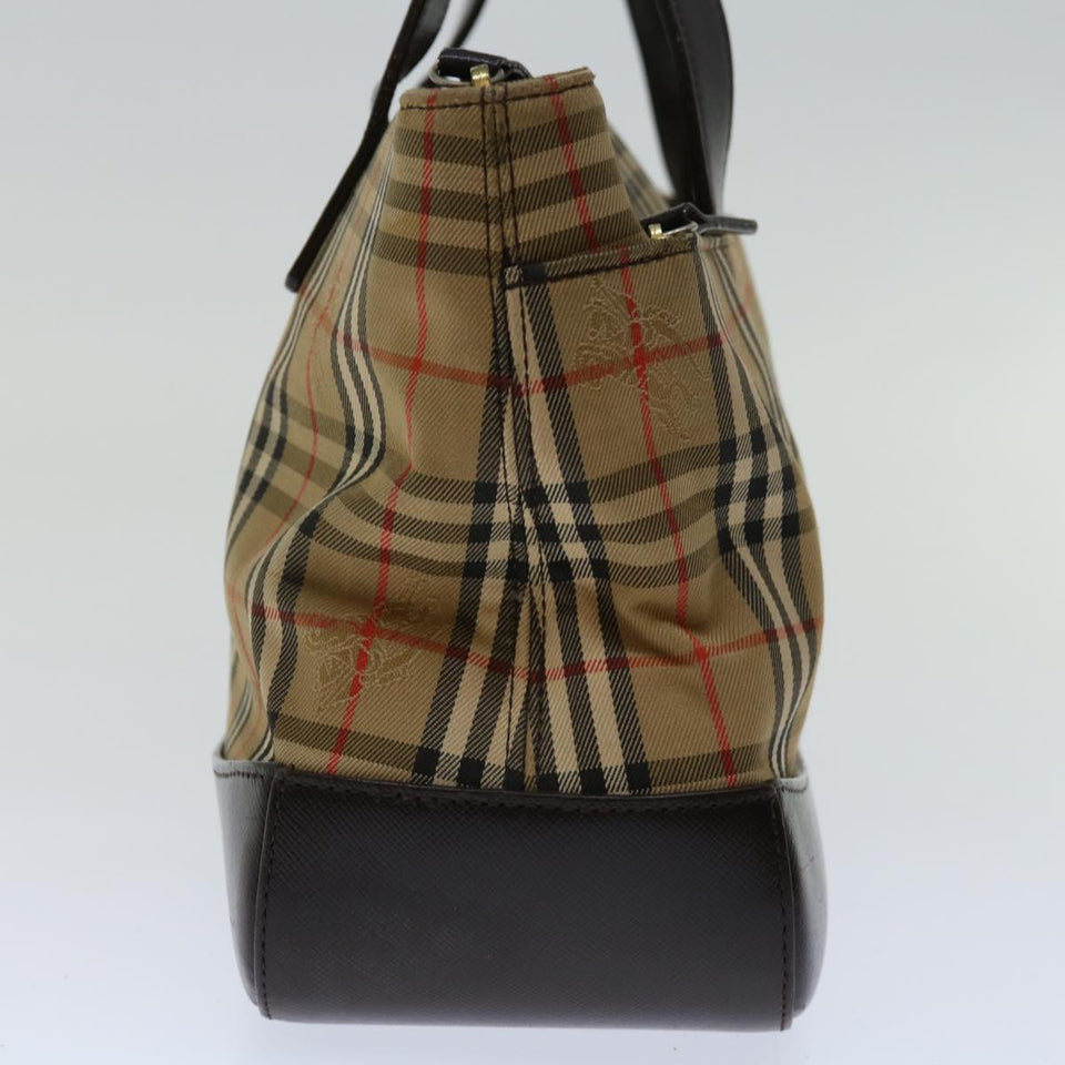Burberry Nova Check Beige Canvas Handbag ( )