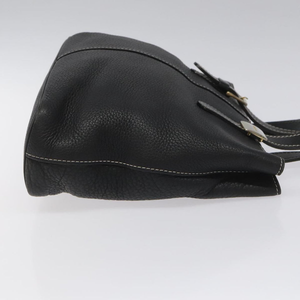 Burberry Nova Check Black Leather Tote Bag ( )