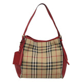 Burberry Nova Check Beige Nylon Shoulder Bag ( )