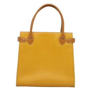 Burberry Nova Check Yellow Leather Handbag ( )