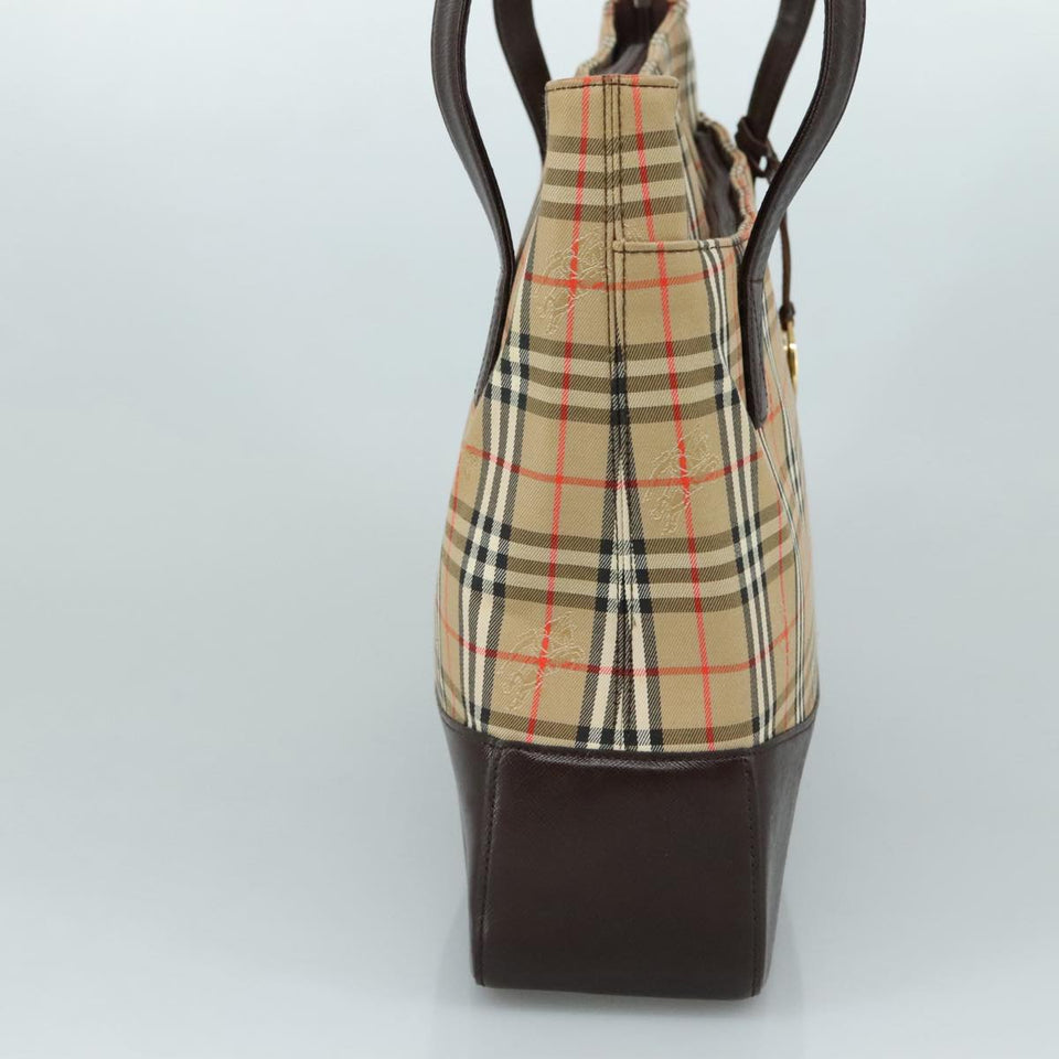 Burberry Nova Check Beige Canvas Shoulder Bag ( )