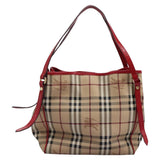 Burberry Nova Check Beige Canvas Shoulder Bag ( )