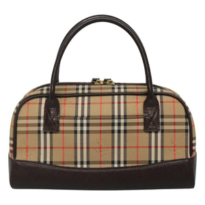 Burberry Nova Check Beige Canvas Handbag ( )