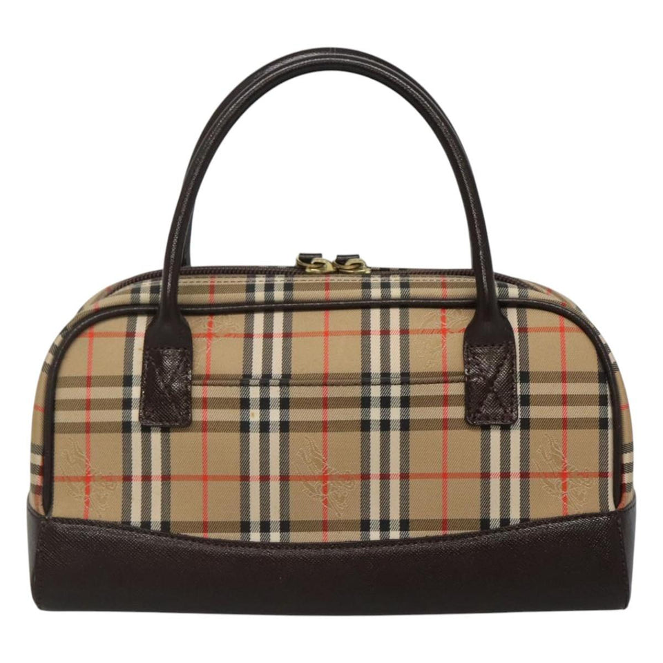 Burberry Nova Check Beige Canvas Handbag ( )