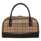 Burberry Nova Check Beige Canvas Handbag ( )