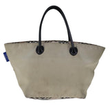 Burberry Nova Check Beige Synthetic Handbag ( )