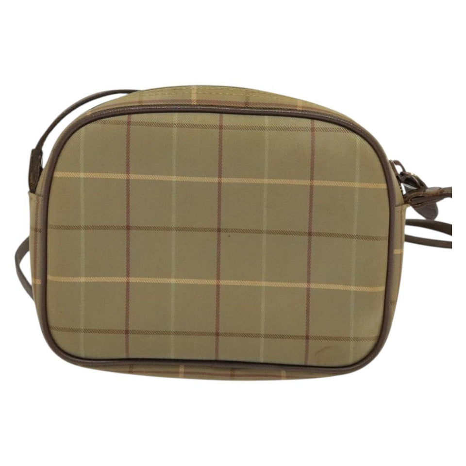 Burberry Vintage Check Beige Canvas Shoulder Bag ( )