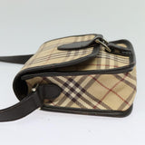 Burberry Nova Check Beige Canvas Shoulder Bag ( )