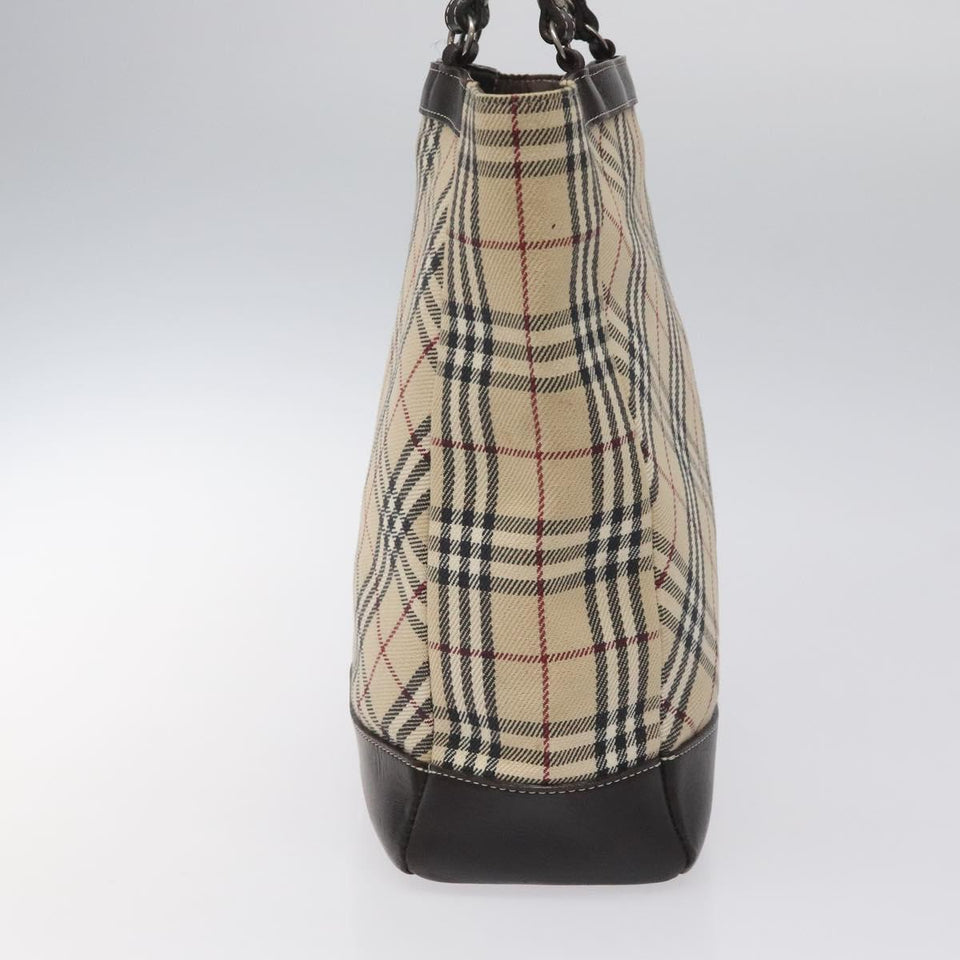 Burberry Nova Check Beige Canvas Handbag ( )