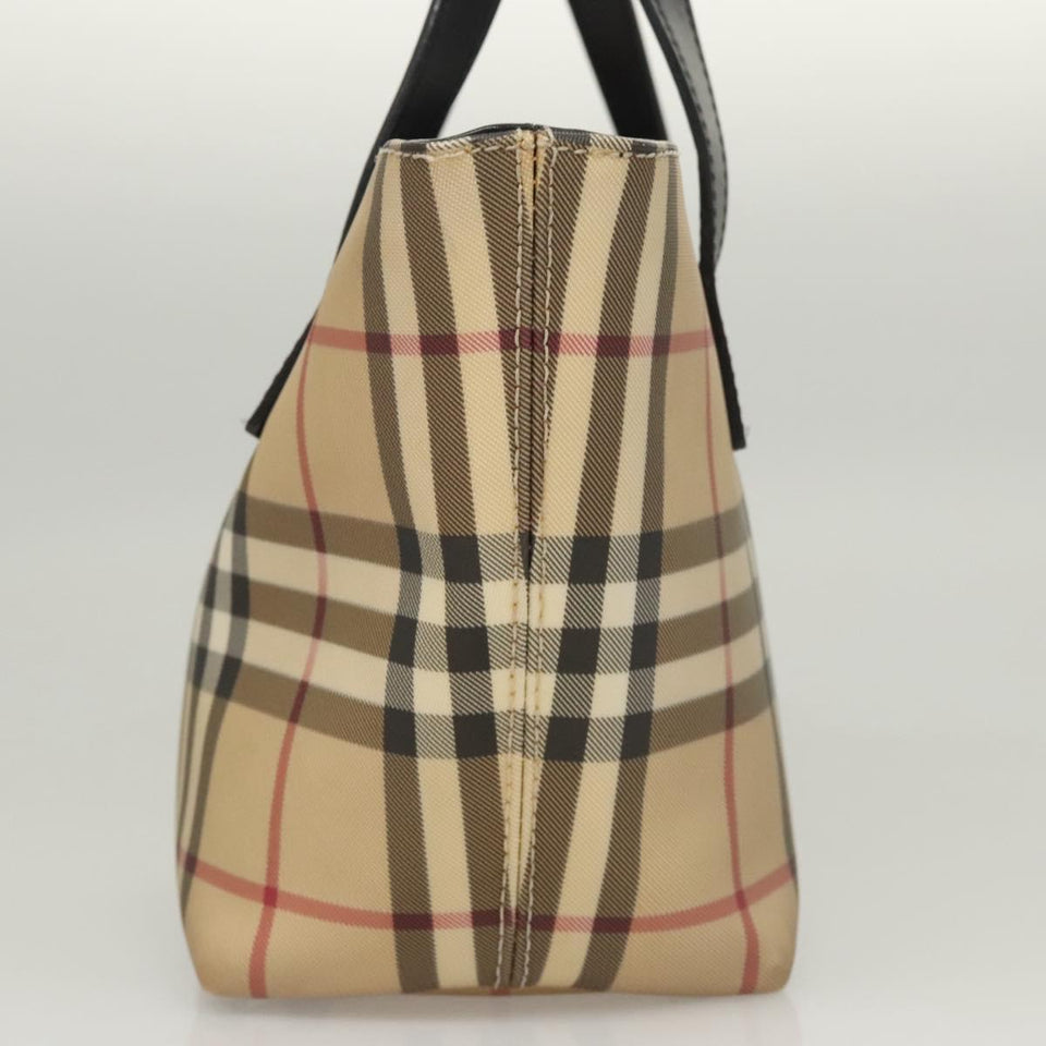 Burberry Nova Check Beige Canvas Handbag ( )