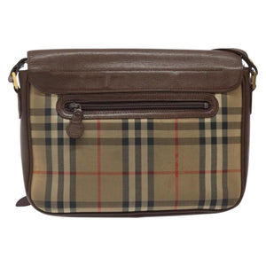 Burberry Nova Check Beige Canvas Shoulder Bag ( )